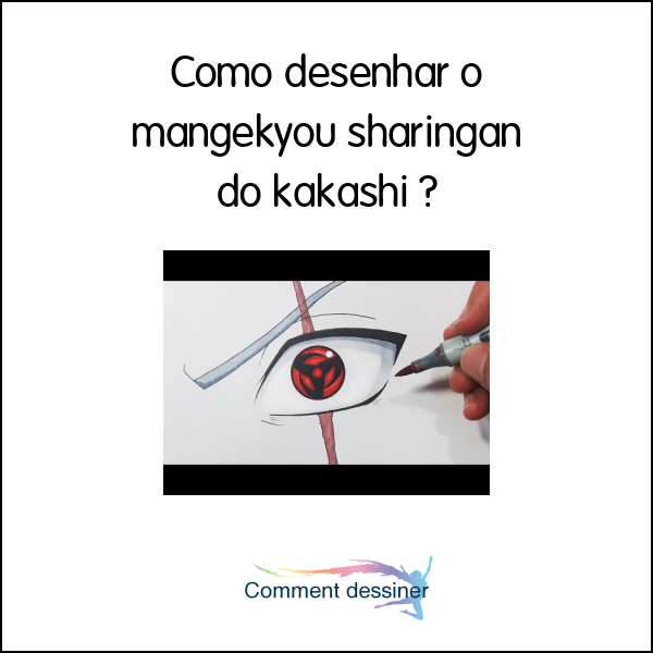 Como desenhar o mangekyou sharingan do kakashi